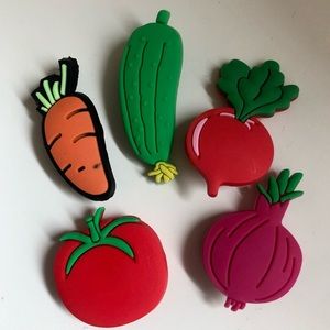Veggie Lovers I - Croc Charms 🍅🥒🥕